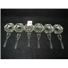 Image 1 : American Cut Crystal Corp. Salt Cellars, Made in Czechoslovakia