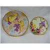 Image 1 : 2 French Made Hand Painted Floral Plates, 1 by Havilland and 1 by Blakeman & Henderson