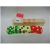 Image 1 : 2 Packs of (6) Green, Red, and White Dice, 1 by Code Mfg. Co.