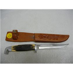 Queen Steel Hunting Knife With Sheath