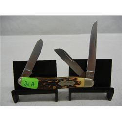 Uncle Henry 3 Bladed Folding Knife, Schrade