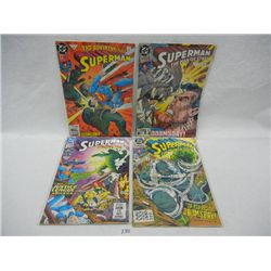 (4) Superman $1.25 Comics