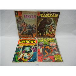 (2) Tarzan 15¢ Comics, Doom Patrol 12¢ Comic, and From Beyond the Unknown 20¢ Comic
