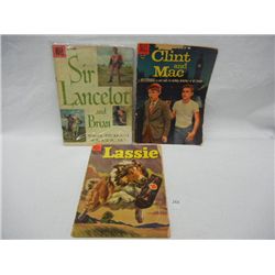 Lassie, Clint & Mac, and Sir Lancelot 10¢ Comics
