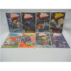 8 Buck Rogers Comic Books, 40¢-60¢