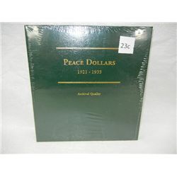 Peace Dollars Portfolio, 1921-1935, Archival Quality, NIP