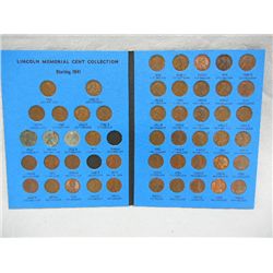 Lincoln Memorial Cents Collection, 1941-1958, missing 1944-D & 1945-S