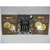 Image 1 : 3 Empty Coin Books: Millennium Collection Book & 2 Millennium Edition Sacagawea Dollar Books, by HE 