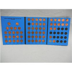 Lincoln Memorial Penny Collection Book, 1959-1986, missing 1970-S Lg. Dt.
