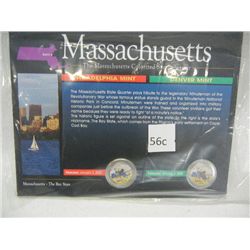 2000-P&D Massachusetts Colorized State Quarter Set