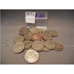 25 Buffalo Nickels