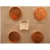 Image 2 : (7) Bronze Comm. Coins and (1) Clad Coin