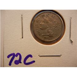 1867 Nickel 3 Cent Piece