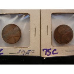 1913-S & 1915-D Lincoln Wheat Cents