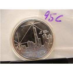 Commonwealth North Marina, Ireland, World Trade Center Recovery Silver Dollar, 100 mil. Clad