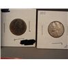 Image 2 : 1980 UNC Coin Set: 3 Jefferson Nickels and Gold Plated $20 Miniature