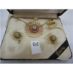 Gold Fashion Necklace & Clip On Earring Set, by Anthony Originals