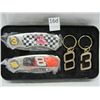 Image 1 : Dale Earnhardt, Jr. & Sr. Collector Knife & Key Chain Set