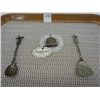 Image 1 : Wedgwood Silver Plate Peter Rabbit Bell and 2 Decorative Windmill Spoons, 1 Made in Holland