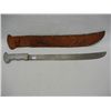 Image 1 : Legitimus Machete, No. 30, Made in US by Collins & Co., w/ Leather Sheath