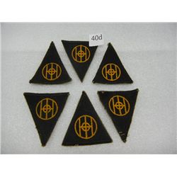 (6) Triangular Uniform Badges