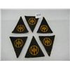 Image 1 : (6) Triangular Uniform Badges