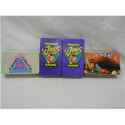 4 Unopened Packages of Camel Stick Matches w/ Tins