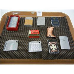 9 Misc. Lighters and R. Esterbrook Co. Pen Tips