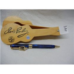 Elvis Presley Ink Pen w/ Guitar Shaped Box