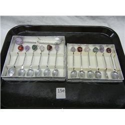 2 Sets of Brazil Souvenir Spoons