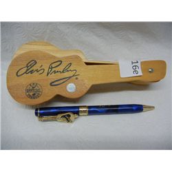 Elvis Presley Ink Pen w/ Guitar Shaped Box