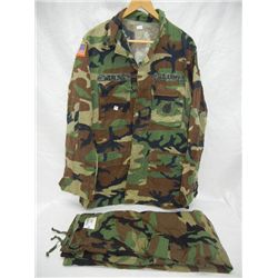 Woodland Camo Pants and Shirt