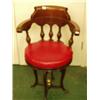 Image 1 : George V stamped mahogany music chair on turned and shaped columns on metal base…