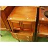 Image 1 : Georgian mahogany six legged commode with shaped galleried top…