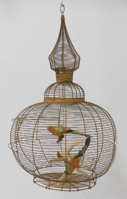 Wire Onion Faux Dome Bird Cage