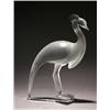 Image 1 : lalique frosted glass figure of a standing crane