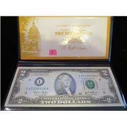 2003 US $2 Federal Bank Note - UNC