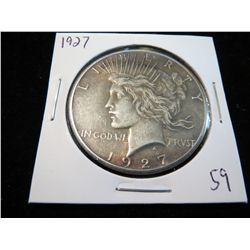 1927 Peace Silver Dollar