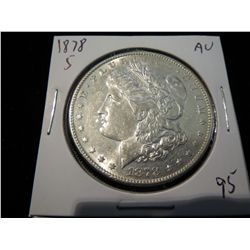 1878S Morgan Silver Dollar - AU
