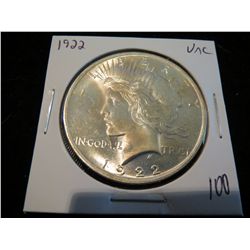 1922 Peace Silver Dollar - UNC