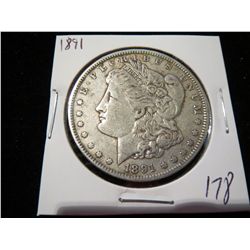 1891 Morgan Silver Dollar