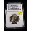 Image 1 : 2007D John Adams Presidential Dollar NGC BU First Day of Issue