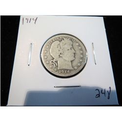 1914 Barber Silver Quarter