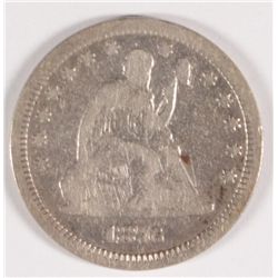 1876-CC SEATED QUARTER VG