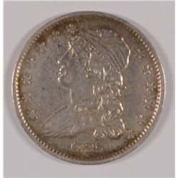 1835 BUST QUARTER AU-55 LIGHTLY CLEANED