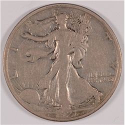 1921 WALKING LIBERTY HALF DOLLAR, VF