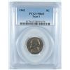 Image 1 : 1942 PROOF JEFFERSON NICKEL TYPE 1 PCGS PR65