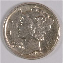 1928-D MERCURY DIME AU-55
