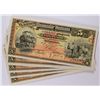 Image 1 : ( 5 ) 1914 CHOICE UNCIRCULATED MEXICO 5 PESOS NOTES M-561 A SCARCE!!