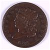 Image 1 : 1834 HALF CENT, XF/AU, NICE CHOCOLATE BROWN COLOR